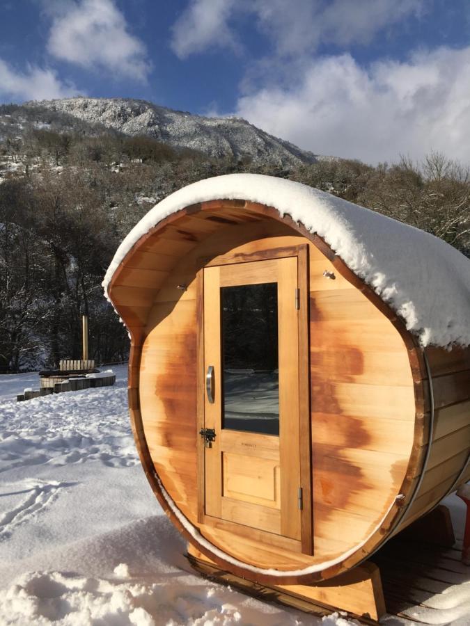 Les Marmottes Pour 12 Avec Bain Nordique Privatif Villa Camous Exterior foto