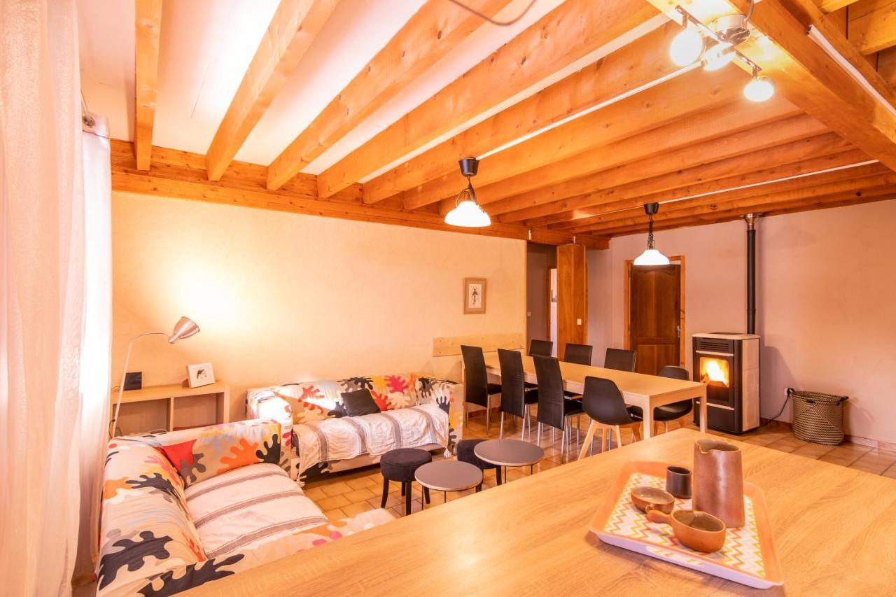 Les Marmottes Pour 12 Avec Bain Nordique Privatif Villa Camous Exterior foto